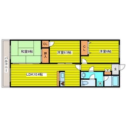 環状通東駅 徒歩15分 3階の物件間取画像